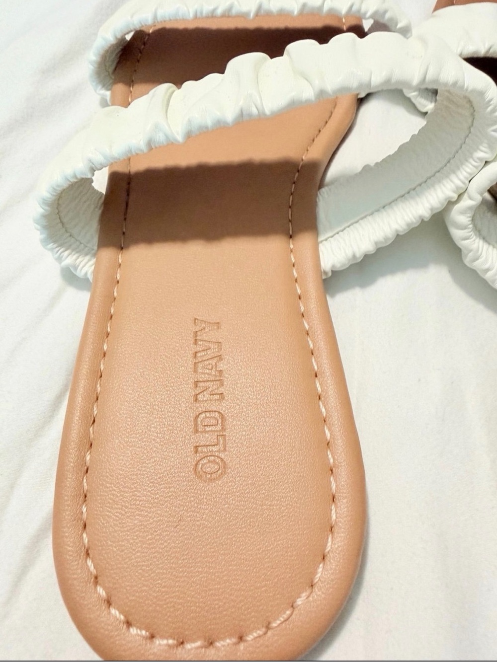 Women’s Old Navy White Strap Sandals - Picture 2 of 3